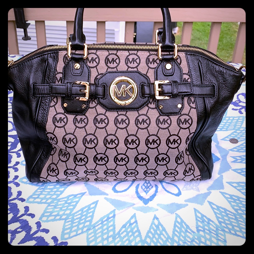 Michael Kors Bags | Authentic Leather Mk Bag | Color: Gray | Size: Os