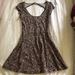 American Eagle Outfitters Dresses | American Eagle Skater Dress With Open Back | Color: Black | Size: S