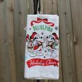 Disney Kitchen | Disney Mickey/Minnie Mouse Holiday Cheer Towel Set | Color: White/Silver | Size: Os