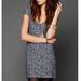 Free People Dresses | Intimately Free People Floral Brocade Denim Dress | Color: Gray | Size: Xs