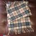 Burberry Accessories | Burberry 100% Cashmere Vintage Check Scarf | Color: Cream/Tan | Size: Os