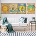 Anthropologie Wall Decor | 4 Pcs Tarot Tapestry Wheel Of Fortune, Sun | Color: Silver | Size: Os