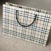 Burberry Bags | Burberry Shopping Bag 16 1/2" X 11 1/2" X 4 1/2” | Color: White/Silver | Size: Burberry Shopping Bag 16 1/2" X 11 1/2" X 4 1/2”