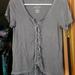 American Eagle Outfitters Tops | American Eagle Soft & Sexy Tee | Color: Gray | Size: S