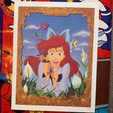 Disney Wall Decor | 1993 Disney Signed Litho- Ariel The Little Mermaid | Color: Tan | Size: 8.5 X 11