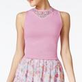 Disney Tops | 2 For $25 Disney Embellished Top, Mauve Mist | Color: Pink/White | Size: L