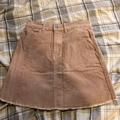 Brandy Melville Skirts | Brandy Melville Corduroy Skirt Worn Once | Color: Brown | Size: One Size