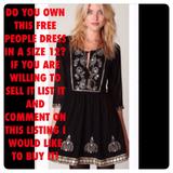 Free People Dresses | Iso Free People Sequin Babydoll Dress Sz 12 | Color: Black | Size: 12