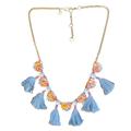 J. Crew Jewelry | J. Crew Tassel And Gemstone Necklace Versatile | Color: Pink/Red | Size: Os