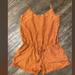 J. Crew Pants & Jumpsuits | J Crew Silk Romper, Burnt Orange, One Piece Shorts Outfit, Silk, Women’s Small | Color: Orange | Size: S