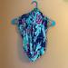 Lilly Pulitzer Accessories | Lilly Pulitzer Infinity Scarf | Color: Blue/Black | Size: Os