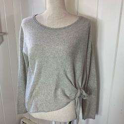 Free People Sweaters | Free People Light Weight Grey Sweater | Color: Gray | Size: Xs