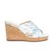 Jessica Simpson Shoes | Jessica Simpson Seena Wedge Sandal. | Color: Silver | Size: 8 M