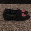 Michael Kors Shoes | Michael Kors Heart Suede Flats Loafer Shoes | Color: Black | Size: 8