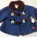 Disney Jackets & Coats | Minnie Mouse Denim Jacket Sz 0-6 Months | Color: Blue/Black | Size: 3-6mb