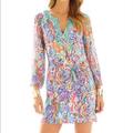 Lilly Pulitzer Dresses | Lilly Pulitzer|Seamus Tunic Dress|What A Catch | Color: Brown | Size: 4
