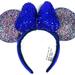 Disney Accessories | Disney Parks 2020 New Year Minnie Ear Headband | Color: Blue | Size: Os