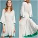 Anthropologie Dresses | Anthropologie Hera Flutter - Sleeve Dress | Color: White/Silver | Size: L