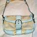 Coach Bags | Coach Shoulder Bag Baby Blue Khaki | Color: Blue/Cream | Size: Os