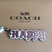 Coach Accessories | Coach Disney Happy Hangtag | Color: Tan/Gray | Size: Os