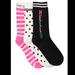 Kate Spade Accessories | Kate Spade New York Hello Crew Socks - 3-Pack | Color: Black/White | Size: Os