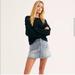 Free People Skirts | Free People Zip It Up Denim Skirt | Color: Black | Size: 24