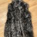 Anthropologie Jackets & Coats | Anthropologie Faux Fur Vest | Color: Tan/Gray | Size: M/L