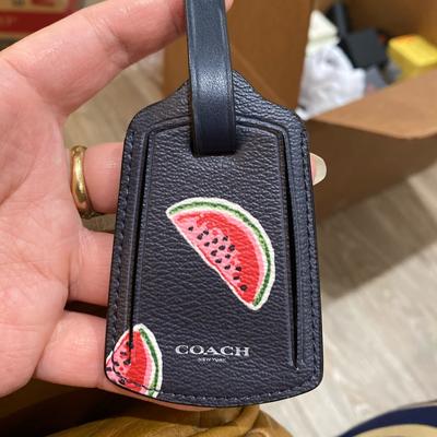 Coach Accessories | Coach Luggage Name Tag , Keychain,Charm | Color: Pink/Red | Size: Os