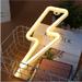 Urban Outfitters Wall Decor | Led Lightening Bolt Neon Light Sign | Color: Tan | Size: Os
