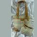 Coach Bags | Coach Tattersall Wool Tweed Hamptons Tote Wristlet | Color: Brown/Tan | Size: Os