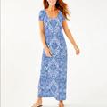 Lilly Pulitzer Dresses | Lilly Pulitzer Wynn Maxi Dress | Color: Blue | Size: Xs