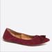 J. Crew Shoes | J. Crew Suede Lottie Tassel Flat | Color: Red | Size: 8.5