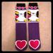 Disney Accessories | Disney Mickey And Minnie Slipper Grip Socks | Color: Purple | Size: Os