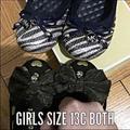 Michael Kors Shoes | 2 Pairs Mk & Juicy Girls Shoes Flats Kids | Color: Black | Size: 13g