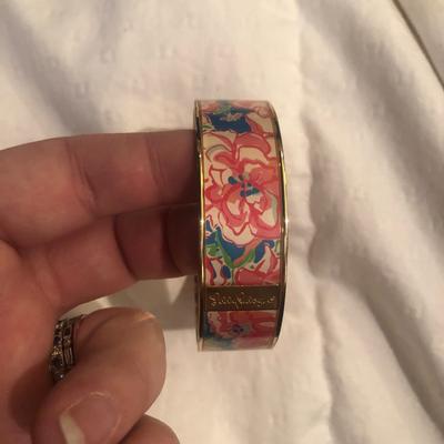 Lilly Pulitzer Jewelry | Lilly Pulitzer Lucky Charms Bangle | Color: Red/Brown | Size: Os