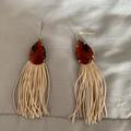 Anthropologie Jewelry | Anthro Tassel Earrings Nwt | Color: Gray | Size: Os