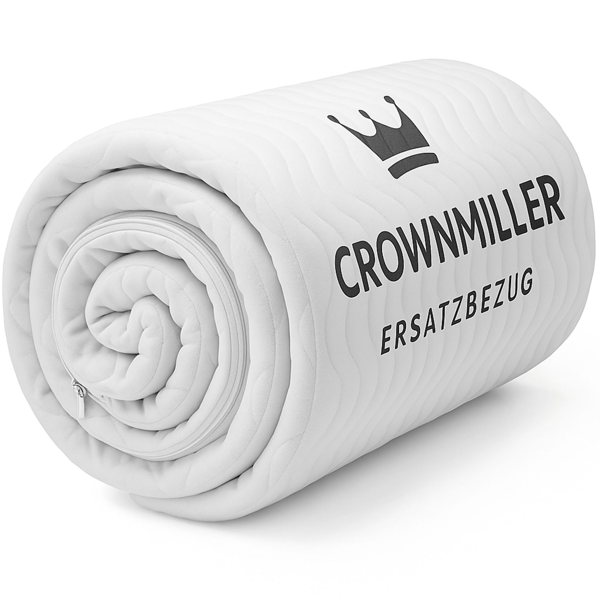 Crownmiller Microfaser Matratzenersatzbezug, Matratzenbezug 100x200 cm für Matratzen von 20 bis 24 cm, 60°C waschbar, 4-seitiger Reißverschluss Image