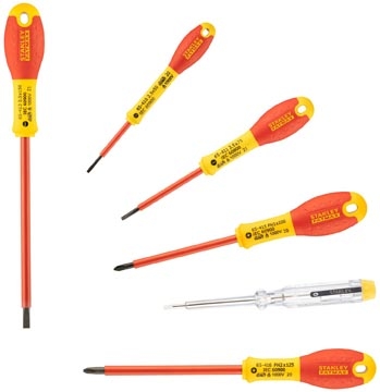 Stanley Schraubendreher-Set FatMax 6-teilig m. Spannungsprüfer Schl. Phillips Image