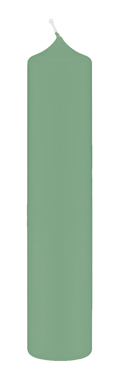 Kopschitz Kerzen Altar Kerze Seemoos Seafoam 10% BW Anteil (Bienenwachs Kerzen) 30 x 10 cm im XXL Format Image