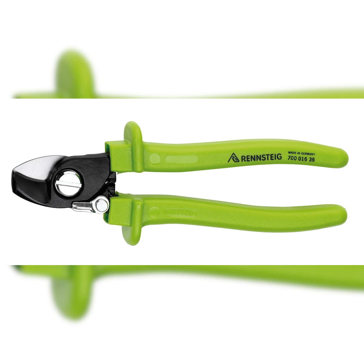 Rennsteig 700 016 36 Kabelschere 15 mit Öffnungsfeder, brüniert mit stabilen Kunststoffgriffen Image
