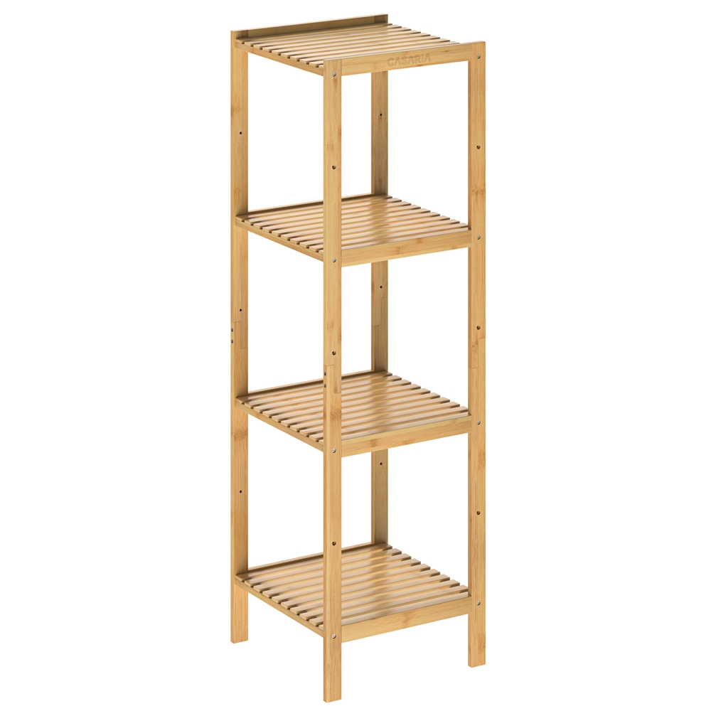 Casaria Standregal Bad Badregal Holz Bambus 4 Etagen Image