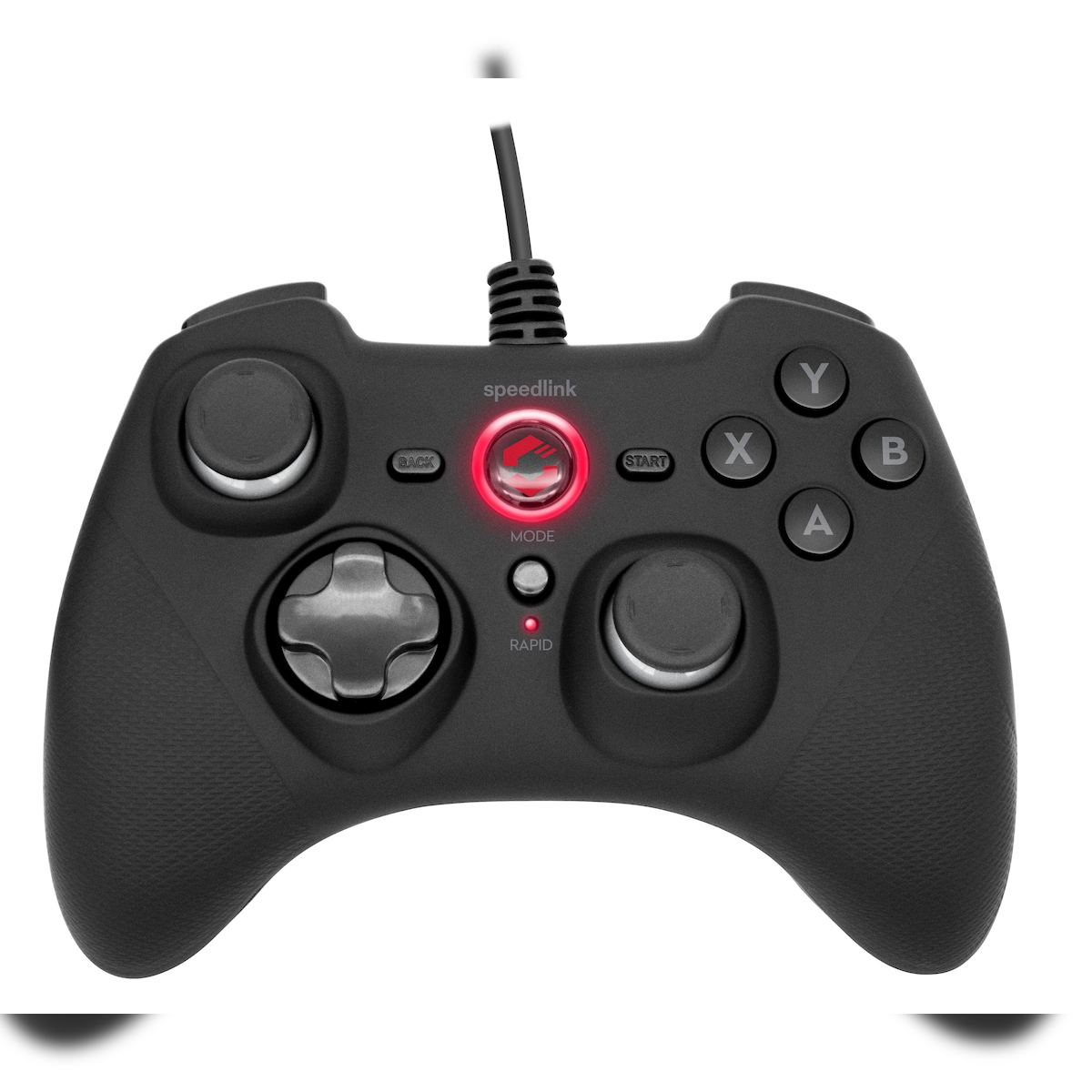 SPEEDLINK RAIT Gamepad - for PC/PS3/Switch/OLED, rubber-black Image