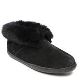 Minnetonka Sheepskin Ankle Boot - Womens 11 Black Slipper Medium