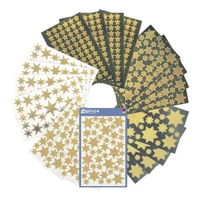 ZDesign Weihnachtssticker-Set »Sterne - gold« gold Image
