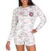 Women's Concepts Sport Cream Chicago Cubs Encounter Long Sleeve Top & Short Sleep Set