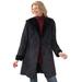 Plus Size Women's Faux-Shearling Toggle Coat by Woman Within in Black (Size 2X)