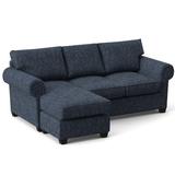 Blue Sectional - Edgecombe Furniture Layla 86" Wide Reversible Sleeper Sofa & Chaise w/ Ottoman Other Performance s | 37 H x 86 W x 63 D in | Wayfair