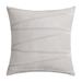 Ebern Designs Velvet Cross Lines Square Cushion Cover Polyester/Polyfill/Velvet in White | 18 H x 18 W x 5 D in | Wayfair