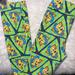 Lularoe Bottoms | Disney Lularoe The Little Mermaid Legging | Color: Green/Yellow | Size: Lg