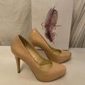 Jessica Simpson Shoes | Jessica Simpson Nude Color Patent Leather High Heel Pumps Size 7m Nib | Color: Tan | Size: 7